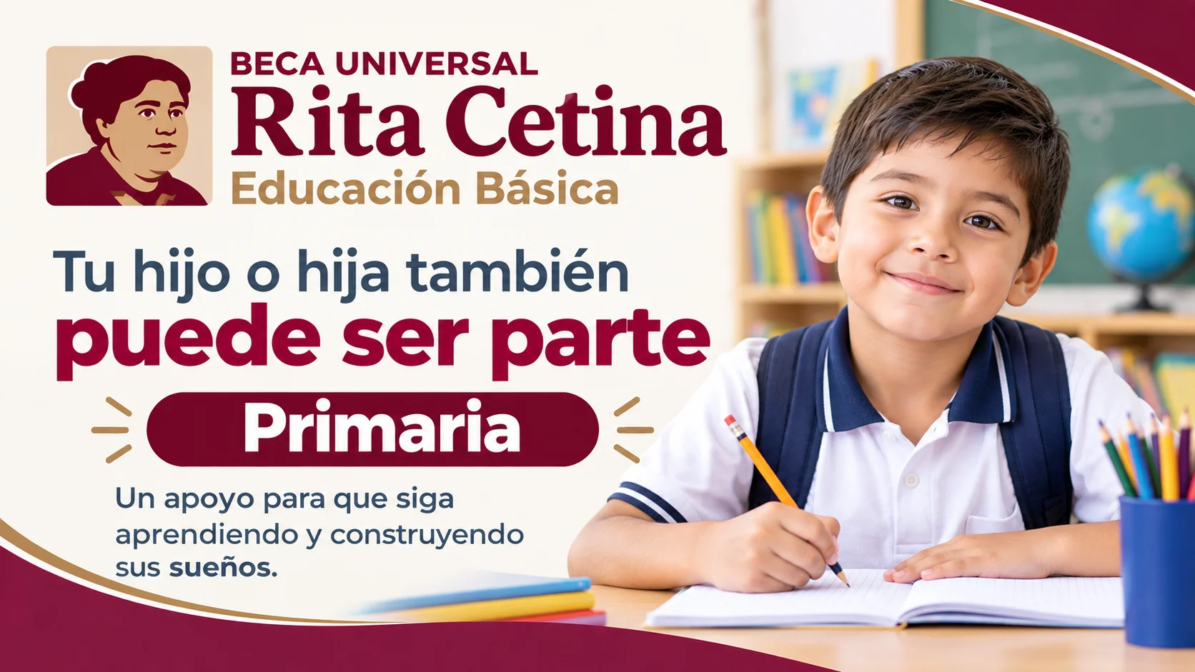 Beca Rita Cetina para Primaria