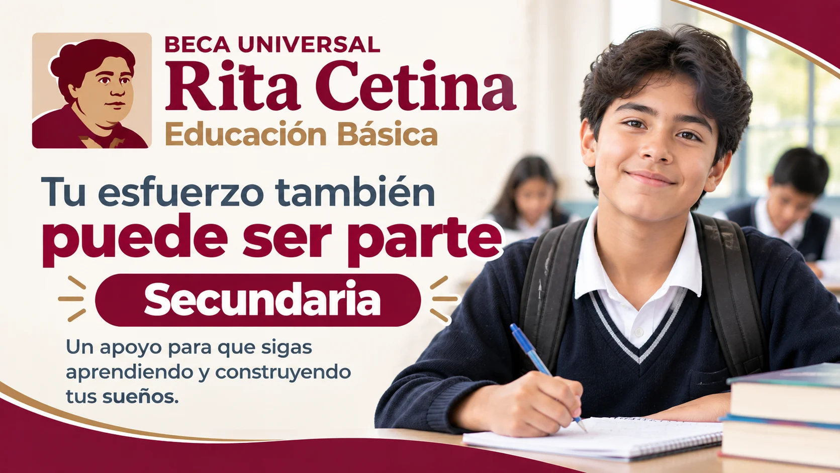 Beca Rita Cetina para Secundaria